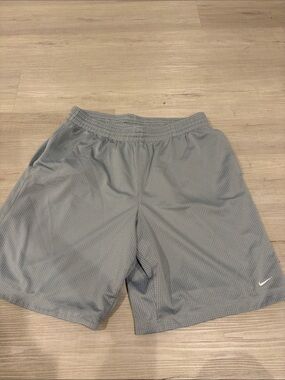 Nike Men's Gray Mesh Athletic Shorts